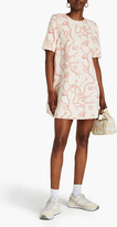 Thumbnail for your product : Ganni Printed denim mini dress