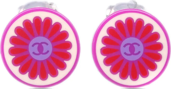 Chanel Pre Owned 2004 Button Clip-On Earrings