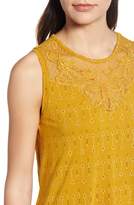 Thumbnail for your product : Lucky Brand Applique Yoke Tank