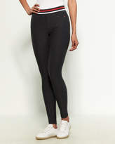 Thumbnail for your product : Nautica Striped Waist Fleece-Lined Leggings