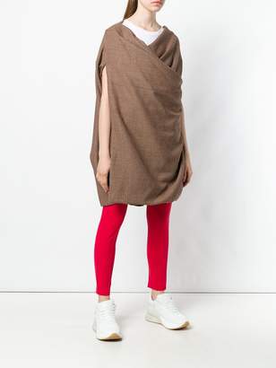 Junya Watanabe tweed wrap oversized top