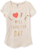Thumbnail for your product : Old Navy Graphic Crew-Neck Tee for Girls