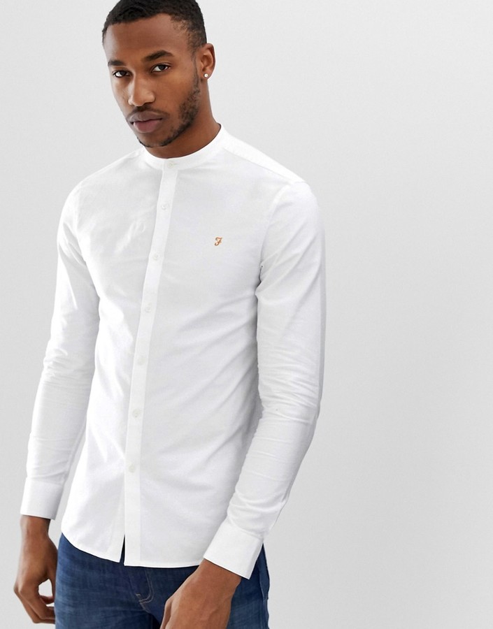 farah white oxford shirt