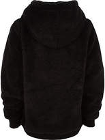 Thumbnail for your product : River Island Hype boys black faux fur hoodie