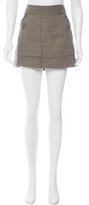 Thumbnail for your product : Veronica Beard Linen-Blend Mini Skirt