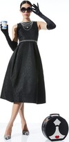 Thumbnail for your product : Alice + Olivia Cherra Pearl Neck Midi Dress