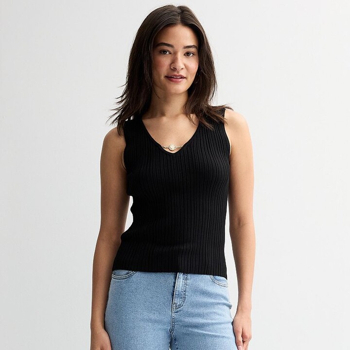 Thalia Sodi Women's Ribbed Sweater Tank Top