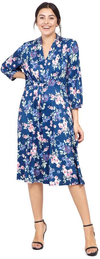 Bilderesultat for Izabel Floral Tie Front Tea Dress