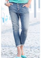 Thumbnail for your product : Ellos Pre-Washed Stretch Denim Boyfriend Jeans