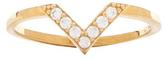 Thumbnail for your product : Natalie B Baby V Midi Ring