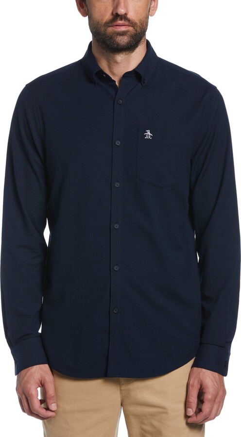 EcoVeroâ"¢ Oxford Long Sleeve Pocket Shirt