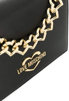 Love Moschino heart-shaped chain crossbody bag