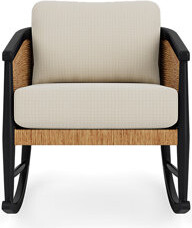 Lloyd Flanders Galloway Lounge Rocker In Tortoiseshell Finish