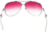 Thumbnail for your product : Chrome Hearts Gradient Aviator Sunglasses