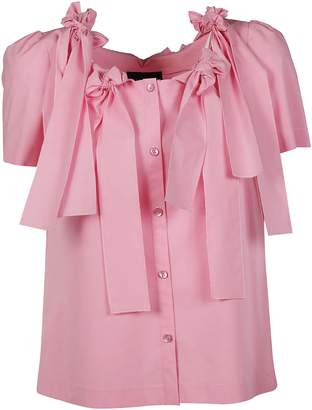 Moschino Boutique Bow Trim Blouse