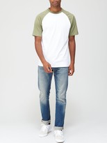 Thumbnail for your product : Very Man Raglan T-shirt - Khaki/White