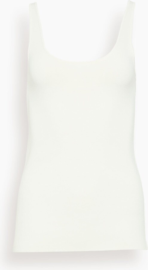 Totême Compact Knit Tank in White