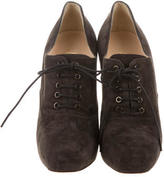 Thumbnail for your product : Christian Louboutin Suede Lace-Up Booties