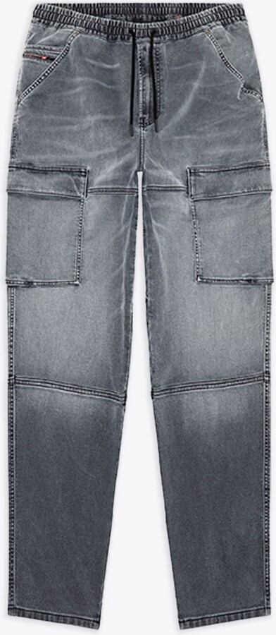 Diesel 2050 D-krooley-cargo Jogg Sunbleached grey cotton cargo  