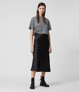 Thumbnail for your product : AllSaints Benno Lin Stripe 2-in-1 T-Shirt Dress