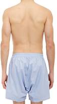 Thumbnail for your product : Barneys New York Men's Cotton Poplin Boxer Shorts - Blue