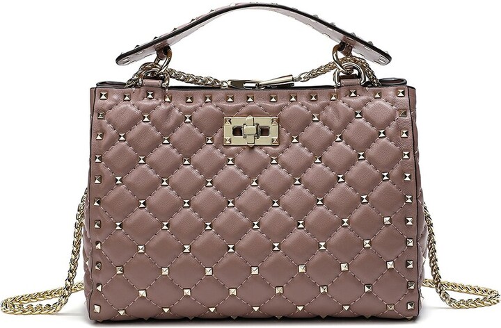 Tiffany & Fred Quilted & Studded Leather Tote - ShopStyle