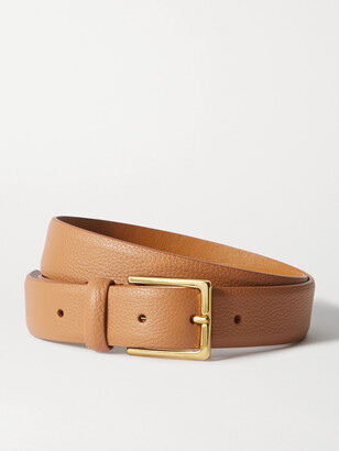 Andersons Textured-leather Belt - Tan