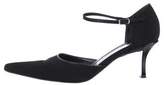 Thumbnail for your product : Casadei Pointed-Toe Ankle Strap Pumps