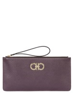 Thumbnail for your product : Ferragamo Saffinao Leather Pouch