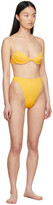 Thumbnail for your product : Oseree Yellow Eco Basic Bikini Top