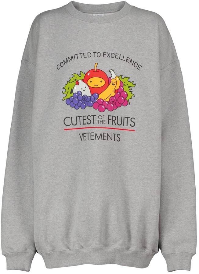 Vetements Cotton-blend jersey sweatshirt - ShopStyle