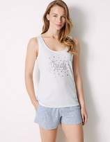 Thumbnail for your product : Marks and Spencer Bride Heart Print Short Pyjama Set