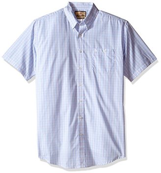 Wrangler Men's Big and Tall Classic Short Sleeve Woven Shirt