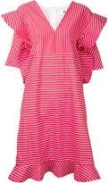 Thumbnail for your product : MSGM striped origami shift dress