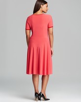 Thumbnail for your product : Melissa Masse Plus Short Sleeve Fit and Flare Dress