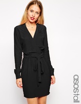 Thumbnail for your product : ASOS TALL Wrap Dress with Tulip Skirt and Long Sleeves