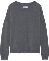 Thumbnail for your product : Current/Elliott The Destroyed Knit Wool And Cashmere-blend Sweater
