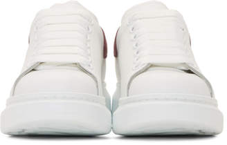 Alexander McQueen SSENSE Exclusive White and Pink Oversized Sneakers