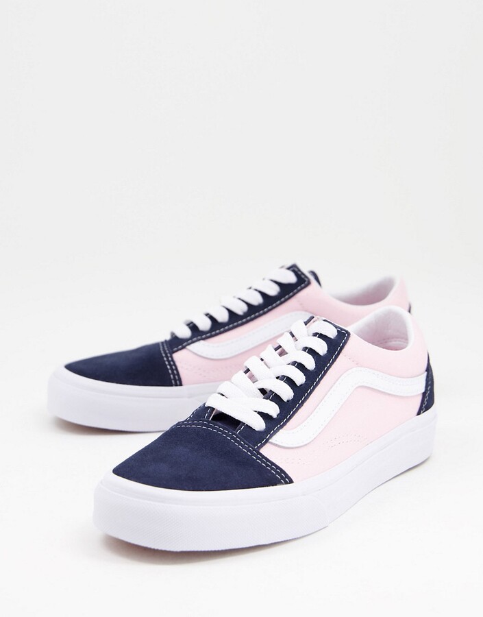 Vans Old Skool sneakers in pink/blue - ShopStyle