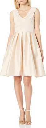 Adrianna Papell Women's Tafetta Fit and Flare Dress