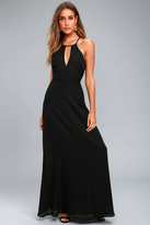 Thumbnail for your product : Lulus Beauty and Grace Navy Blue Maxi Dress