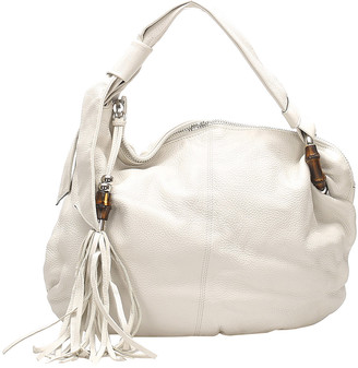 gucci white leather purse