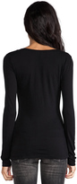 Thumbnail for your product : Bobi Light Weight Jersey V Neck Long Sleeve