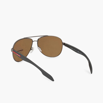 Prada 0 Polarized Aviatore Sunglasses