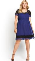 Thumbnail for your product : So Fabulous! So Fabulous Lace Yoke and Hem Detail Tea Dress