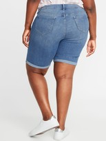 Thumbnail for your product : Old Navy Mid-Rise Secret-Slim Pockets Plus-Size Jean Bermuda Shorts - 9-inch inseam