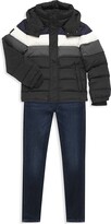 Thumbnail for your product : SAM. Little Boy's Matte Jordan Striped Puffer Coat