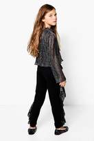 Thumbnail for your product : boohoo Girls Lace Ruffle Wide Leg Trouser