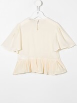 Thumbnail for your product : Stella McCartney Kids TEEN bow-detailk silk blouse