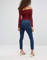 Thumbnail for your product : ASOS Petite Ridley High Waist Skinny Jeans In Clemence Wash